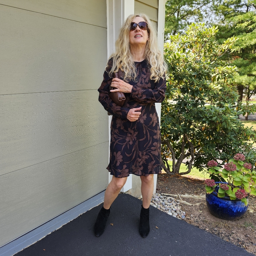 Kay Unger Wool Floral Dress, Size 8, $56